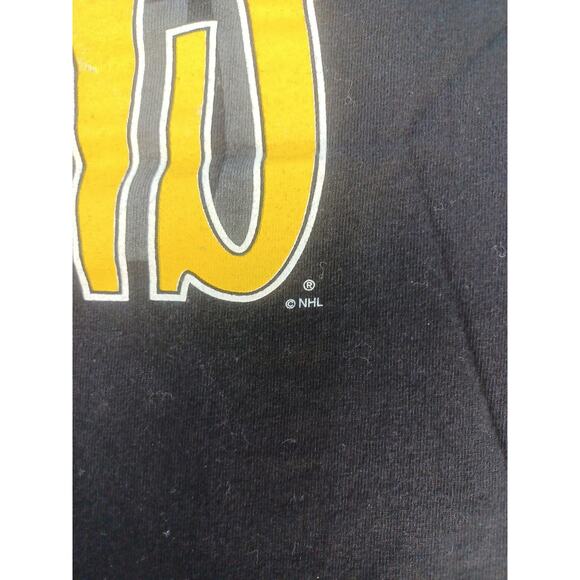 Vintage Pittsburgh Penguins NHL Single Stitch Rare Big Logo T-Shirt Black XL - Picture 11 of 11